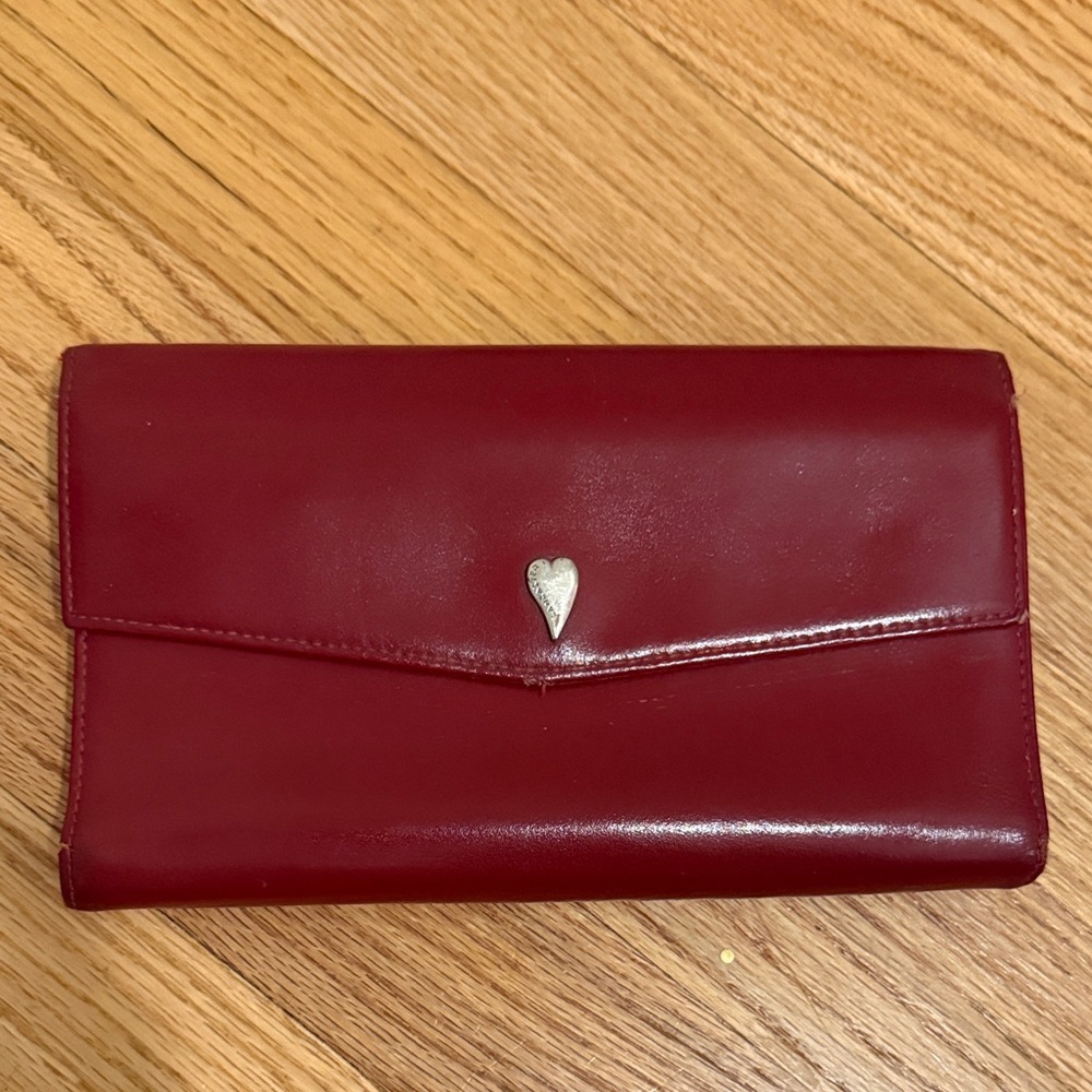 Chic Burgundy Leather Women's Wallet